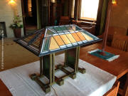 Frank Lloyd Wright Artglass Light Fixture - Dana Thomas House Springfield, IL