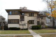 Charles Westcott Apartments & Garage 152 North Scoville Avenue, Oak Park, IL -  John S. Van Bergen - 1917