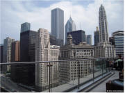 Cityscape view from Chicago Trump Tower Terrace
