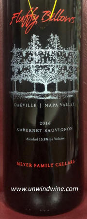 Meyer Family Fluffy Billows Oakville Napa Valley Cabernet 2016 Bottle - Label