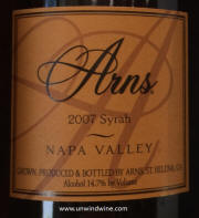 Arns Napa Valley Syrah 2007