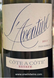 L'Aventure Cote A Cote Paso Robles Red Wine 2011