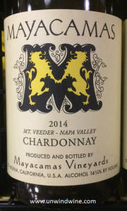 Mayacamas Napa Valley Mt Veeder Chardonnay 2014