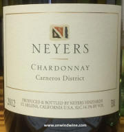 Neyers Carneros Disrict Chardonnay 2012