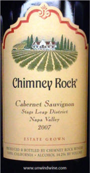 Chimney Rock Stags Leap District Napa Valley Cabernet Sauvignon 2007