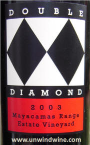 Double Diamond Mayacamas Range Estate Vineyard Cabernet Sauvignon 2003