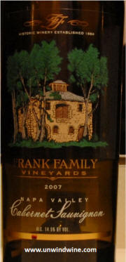 Frank Family Vineyards Napa Valley Cabernet Sauvignon 2007