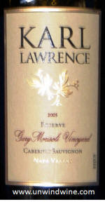 Karl Lawrence Morisoli Napa Valley Cabernet Sauvignon 2005