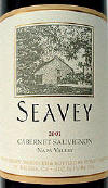 Seavey Napa Valley Cabernet Sauvignon 2001 Label