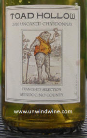 Toad Hollow Chardonnay Francine's Selection 2010