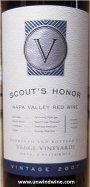Venge Scout's Honor Red Wine Blend 2007