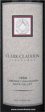 Clark Claudon Napa Valley Cabernet Sauvignon 1994 