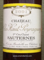 Chateu Clos Haut Peyraguey 2001