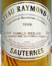 Raymond-Lafon Sauterne 1999