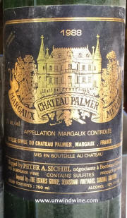 Chateau Palmer Margaux 1988