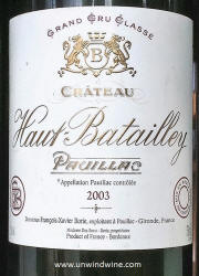Chteau Haut-Batailley Pauillac 2003