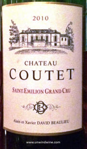 Chateau Coutet 2010