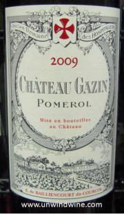 Chateau Gazin Pomerol Bordeaux 2009