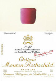 The label designed by Lee Ufan for the Chteau Mouton Rothschild 2013.<br>Photo: Courtesy Chteau Mouton Rothschild