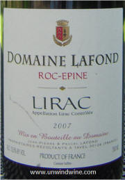 Domaine LaFon Roc-Epine Lirac 2007
