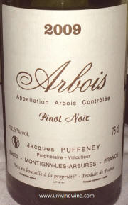 Jacques Puffeney Arbois Pinot Noir 2009