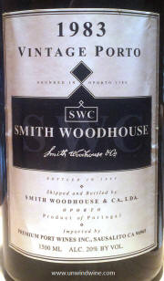 Smith Woodhouse Vintage Port 1983