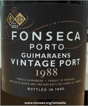 Fonseca Guimaraens Vintage Port 1988