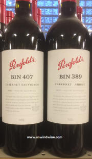 Penfolds Bin 389 and 407 2011