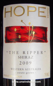 Hope Estate 'The Ripper' Shiraz 2009