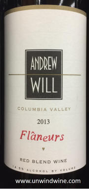 Andrew Will Flaneurs Columbia Valley Red Blend 2013