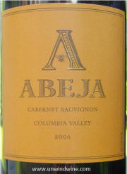 Abeja Columbia Valley Cabernet Sauvignon 2006
