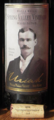 Spring Valley Vineyard Uriah Walla Walla Red Wine 2004