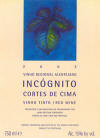 Incgnito 2002 Front Label