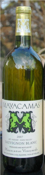Mayacamas Mt Veeder Sauvignon Blanc 2007