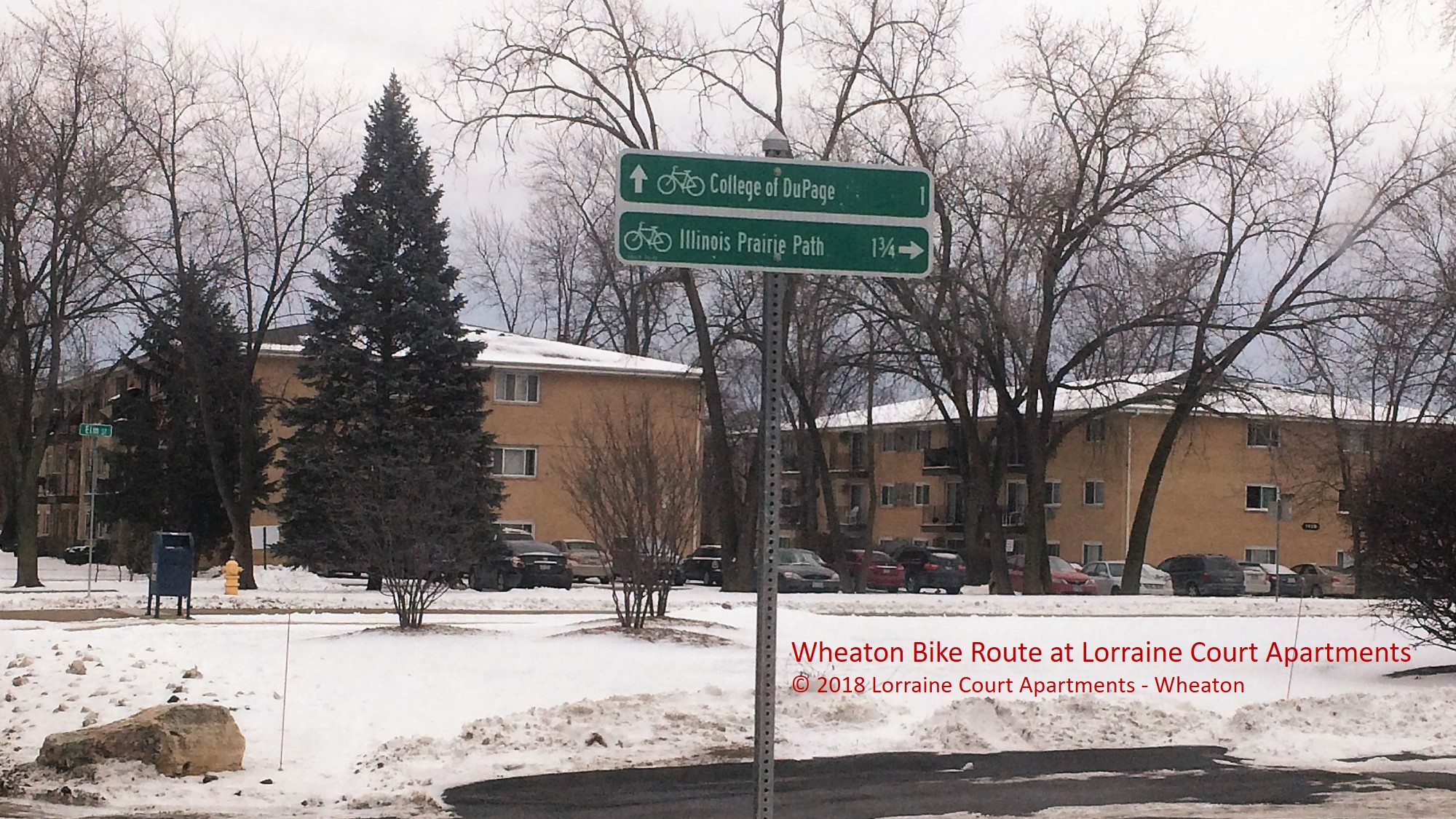 Lorraine Court Apartments on Wheaton Bike Route