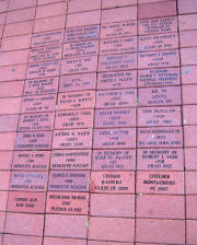 Commemorative Bricks in Acacia Walk