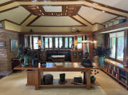 Frank Lloyd Wright Allen House WIchita Living Room Prow