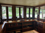 Frank Lloyd Wright Allen House WIchita Living Room Prow Window NE Street View