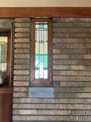 Frank Lloyd Wright Allen House, Wichita, KS Reception Artglass Window
