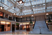 Frank Lloyd Wright interior lobby design - Rookery Building, Chicago