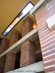 FLW Robie House - Chicago - Rear Stairwell Skylight