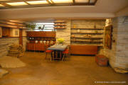 Frank Lloyd Wright's Fallingwater, Mill Run, PA - Great Room - Dining Area