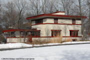 FLW architecture in Glencoe, Illinois on McNees.org/wrightsite
