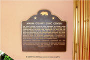 Frank Lloyd Wright's Marin Civic Center - plaque
