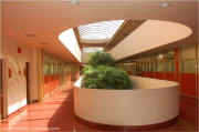 Frank Lloyd Wright's Marin Civic Center - atrium wing