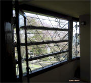 Frank Lloyd Wright windows - Hollyhock House - McNees Wright-site on McNees.org