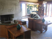 Frank Lloyd Wright Hollyhock House Living Room on McNees Wright-Site on McNees.org