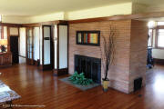 Frank Lloyd Wright Architecture in LaGrange - Stephen Hunt House - Living Room