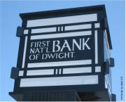 FLW - First National Bank of Dwight Sign