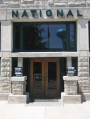 FLW - First National Bank of Dwight - Front Entrance